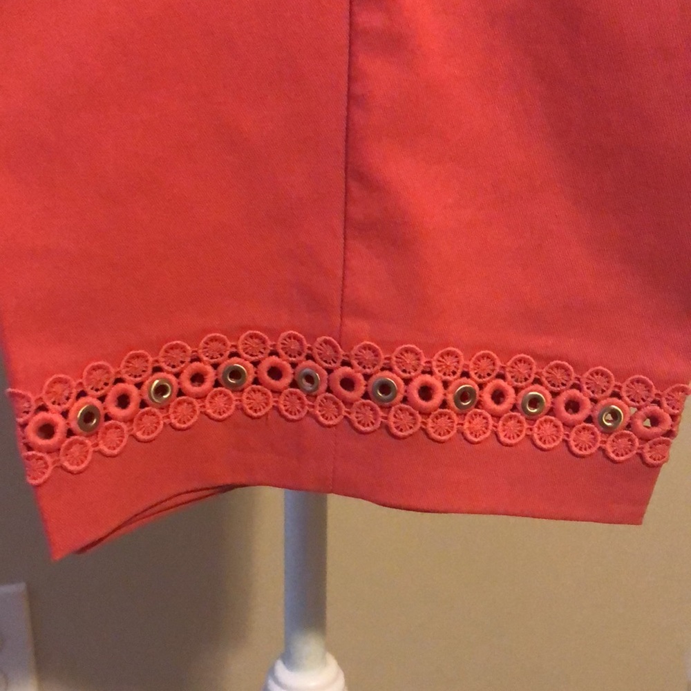 Women’s Alfred Dunner Coral coastal Drive classic fit capri pants size 8 - Picture 4 of 6